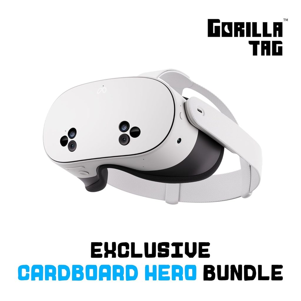 Meta Quest 3S 128GB – Dive into Mixed Reality – Unreal Device. Unreal Price. – Gorilla Tag Cardboard Hero Bundle – Amazon Exclusive